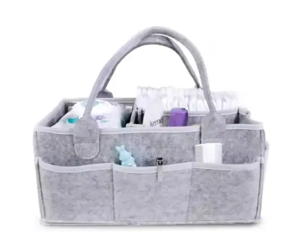 Multi-Compartment Felt Storage Tote 005