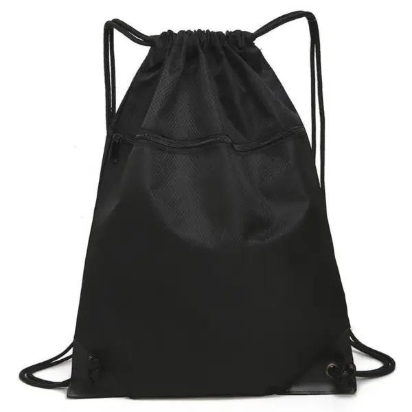 Basketball Court Waterproof Polyester Drawstring Backpack Custom 006