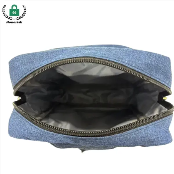 Zippered Canvas Waist Pack / Crossbody Bag 01