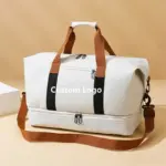 White Fashion Waterproof Oxford Travel Bag 002