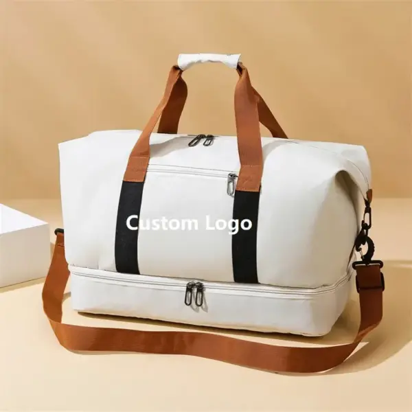 White Fashion Waterproof Oxford Travel Bag 002