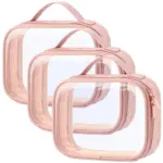 Rose PVC Transparent Waterproof Makeup Bag