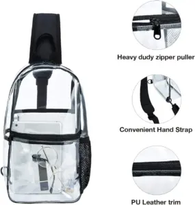 Fashion PVC Transparent Crossbody Bag 05