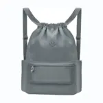 Grey Waterproof Oxford Sports Backpack with Compartments