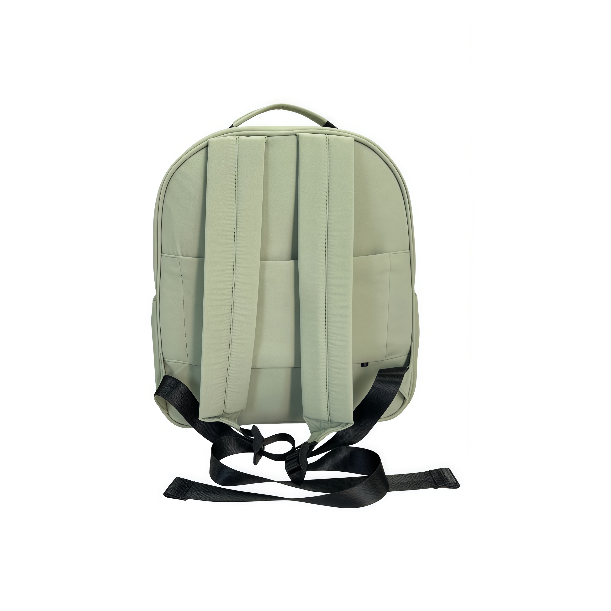 light green nylon backpack