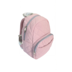 pink quilted backpack