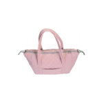 pink quilted travel bag