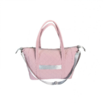 pink quilted travel bag