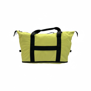 green foldable travel bag